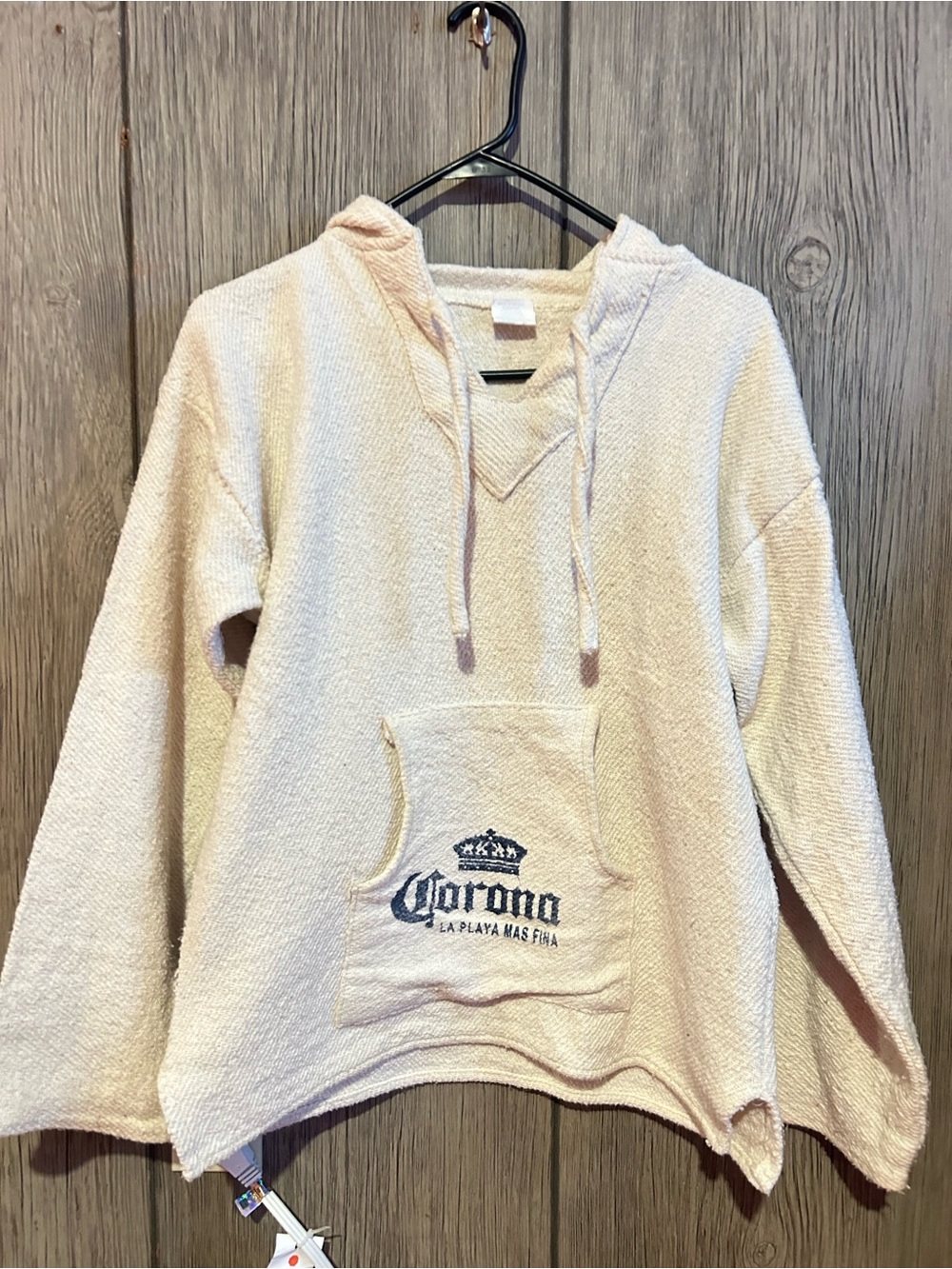 Corona Women’s Cream Scoop-Neck Hoodie Sweater